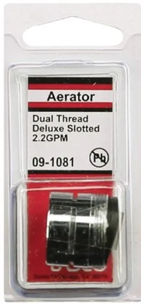 Dual Thread Slotted Aerator